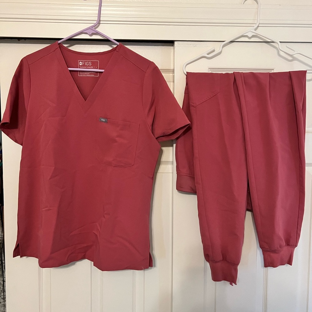 FIG scrubs, brand new, pants only worn once, top never worn.